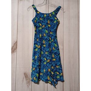 Jonathan Martin Dress Girls 10‎ Blue Pineapple Sleeveless